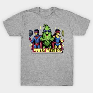 Pickleball POWER BANGERS Superheroes Mixed Doubles T-Shirt